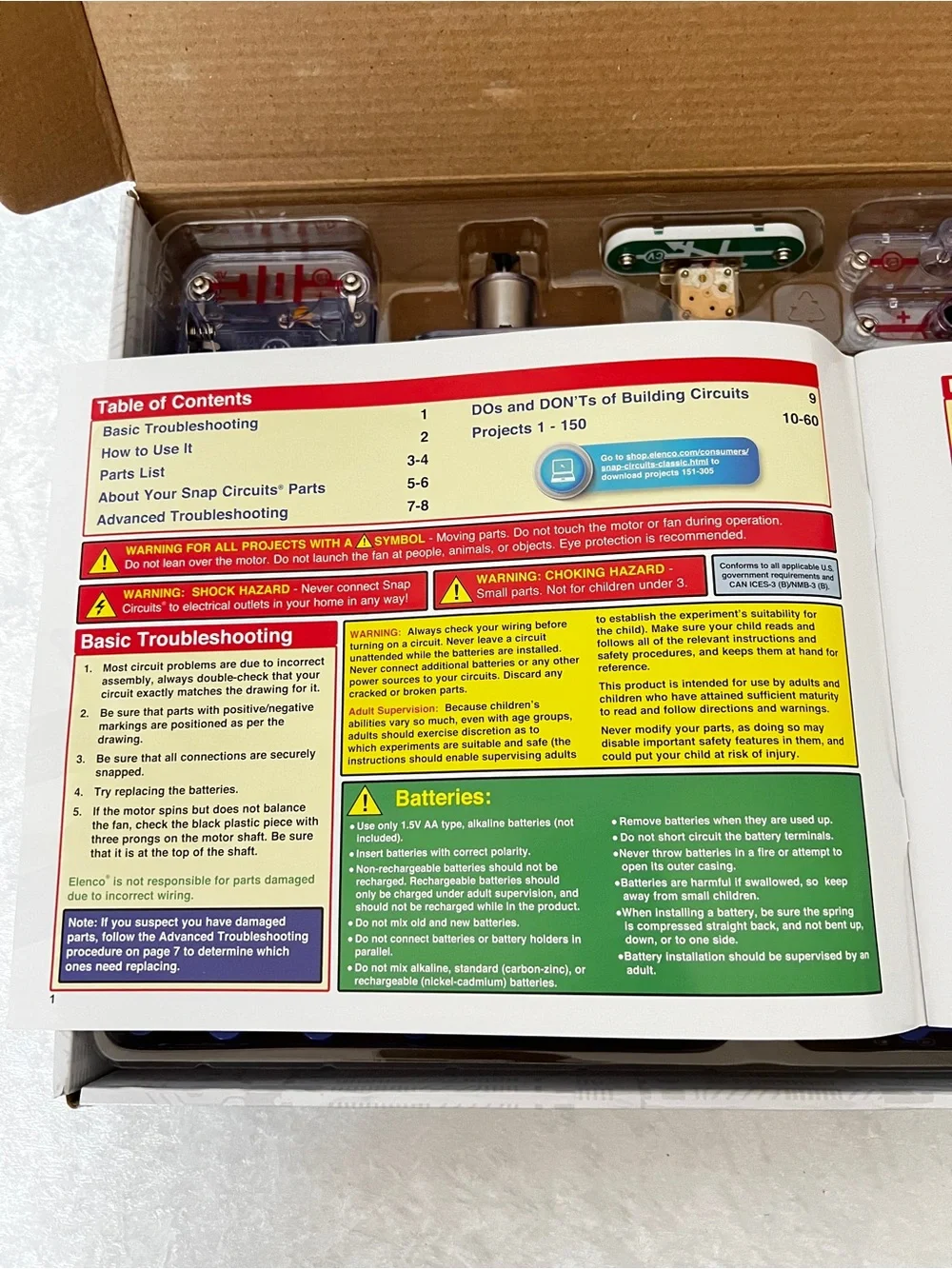 Snap Circuits 300-in-1 Science Kits Educational Electrical Circuit Board Toy 8+